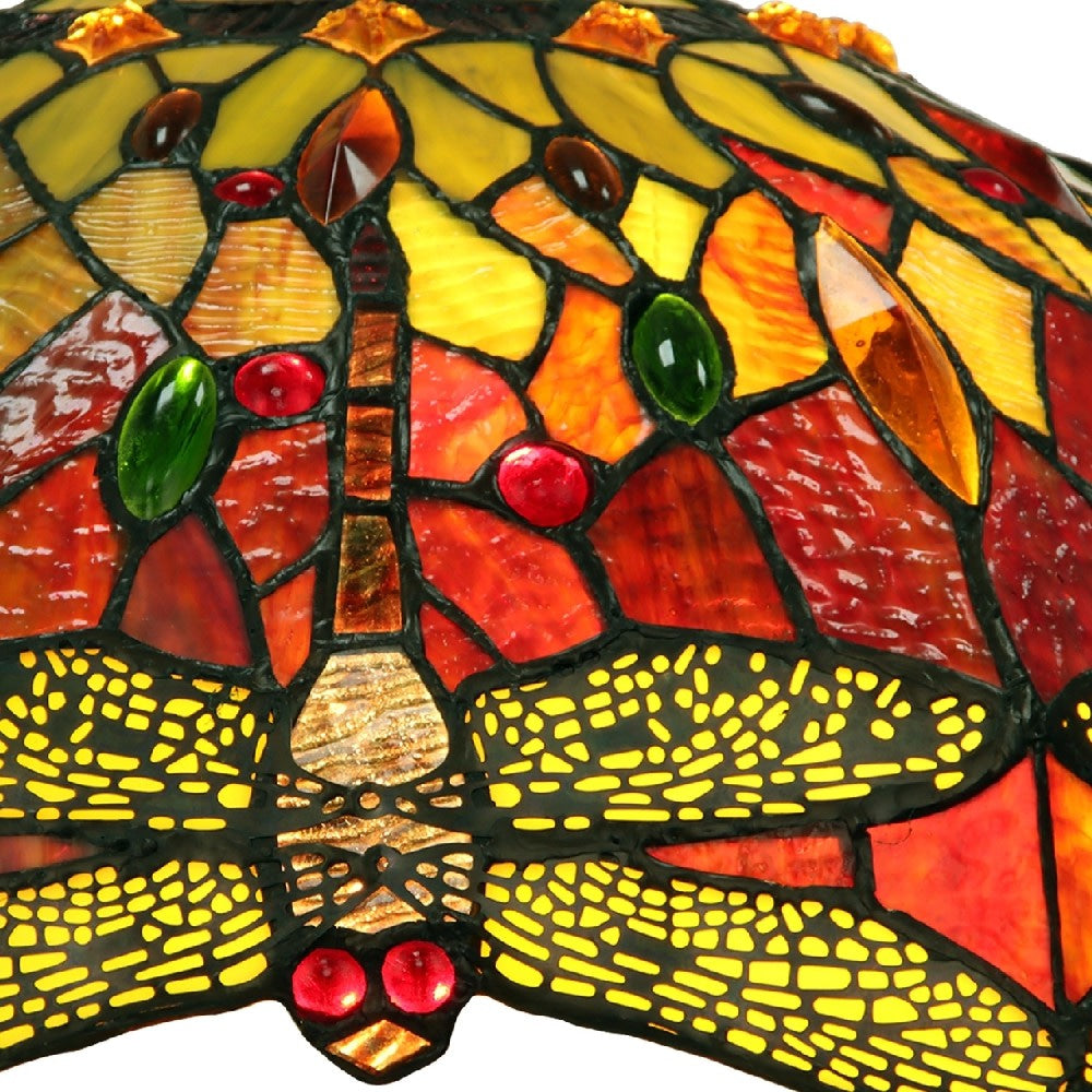 CHLOE Lighting EMPRESS Tiffany-style Dark Bronze 3 Light Double Lit Table Lamp 16’’ Shade CHL-CH3T471RD16-DT3