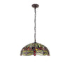 CHLOE Lighting EMPRESS Tiffany-style Blackish Bronze 3 Light Hanging Pendant 18’’ Wide CHL-CH3T471RD18-DP3