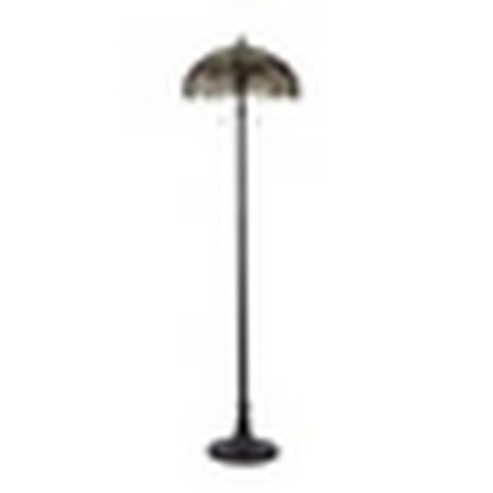 CHLOE Lighting ’EMPRESS’ Tiffany-style Dragonfly 2 Light Floor Lamp 18’’ Shade CHL-CH3T471RD18-FL2