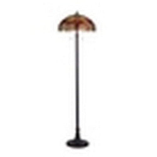 CHLOE Lighting "EMPRESS" Tiffany-style Dragonfly 2 Light Floor Lamp 18" Shade