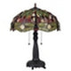 CHLOE Lighting ’EMPRESS’ Tiffany-style Dragonfly 2 Light Table Lamp 18’’ Shade CHL-CH3T471RD18-TL2