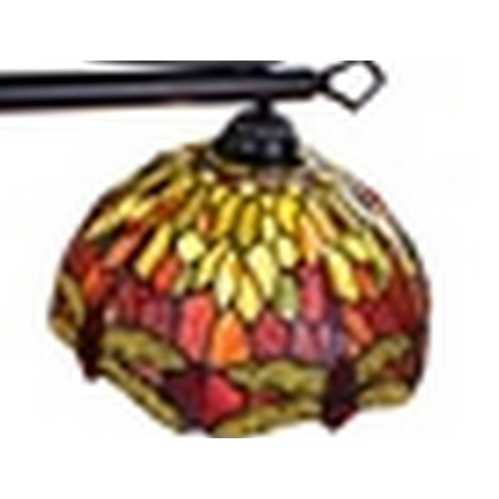 CHLOE Lighting EMPRESS Dragonfly Tiffany-Style Dark Bronze 3 Light Island Pendant 48’’ Wide CHL-CH3T471RD48-IL3
