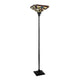 CHLOE Lighting VINCENT Tiffany-style Dark Bronze 1 Light Torchiere Lamp 14’’ Shade CHL-CH3T523BM14-TF1