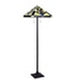 CHLOE Lighting VINCENT Tiffany-Style Blackish Bronze 2-Light Mission Floor Lamp 18’’ Shade CHL-CH3T523BM18-FL2