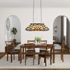 CHLOE Lighting VINCENT Mission Tiffany-Style 3 Light Island Pendant 28’’ Wide CHL-CH3T523BM28-IL3