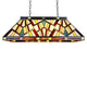 CHLOE Lighting VINCENT Mission Tiffany-Style 3 Light Island Pendant 28" Wide