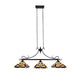 CHLOE Lighting VINCENT Mission Tiffany-Style 3 Light Island Pendant 47’’ Wide CHL-CH3T523BM47-IL3