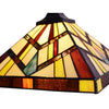CHLOE Lighting VINCENT Mission Tiffany-Style 3 Light Island Pendant 47’’ Wide CHL-CH3T523BM47-IL3