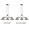 CHLOE Lighting VINCENT Mission Tiffany-Style 3 Light Island Pendant 47’’ Wide CHL-CH3T523BM47-IL3