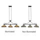 CHLOE Lighting VINCENT Mission Tiffany-Style 3 Light Island Pendant 47’’ Wide CHL-CH3T523BM47-IL3