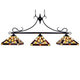CHLOE Lighting VINCENT Mission Tiffany-Style 3 Light Island Pendant 47" Wide