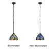 CHLOE Lighting SUNNIVA Dragonfly Tiffany-Style 1 Light Mini-Pendant 8’’ Wide CHL-CH3T524BD08-DP1