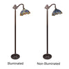 CHLOE Lighting SUNNIVA Dragonfly-Style 1-Light Dark Bronze Finish Reading Floor Lamp 11’’ Shade CHL-CH3T524BD11-RF1