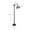 CHLOE Lighting SUNNIVA Dragonfly-Style 1-Light Dark Bronze Finish Reading Floor Lamp 11’’ Shade CHL-CH3T524BD11-RF1