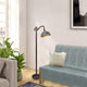 CHLOE Lighting SUNNIVA Dragonfly-Style 1-Light Dark Bronze Finish Reading Floor Lamp 11" Shade