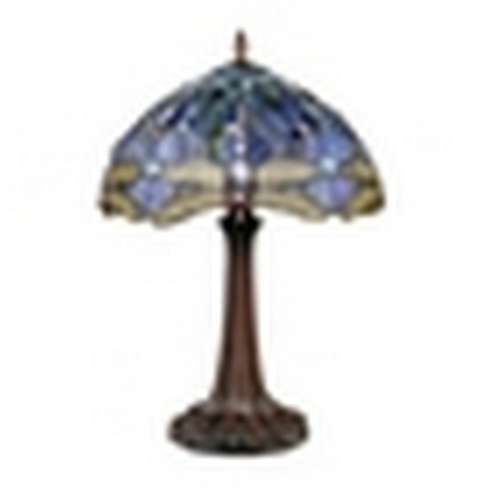 CHLOE Lighting SUNNIVA Dragonfly-Style Dark Bronze 1 Light Table Lamp 12’’ Wide CHL-CH3T524BD12-TL1
