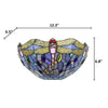 CHLOE Lighting SUNNIVA Dragonfly Tiffany-Style 1 Light Wall Sconce 12’’ Wide CHL-CH3T524BD12-WS1
