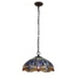 CHLOE Lighting SUNNIVA Dragonfly Tiffany-Style Dark Bronze 3 Light Ceiling Pendant 18’’ Wide CHL-CH3T524BD18-DP3