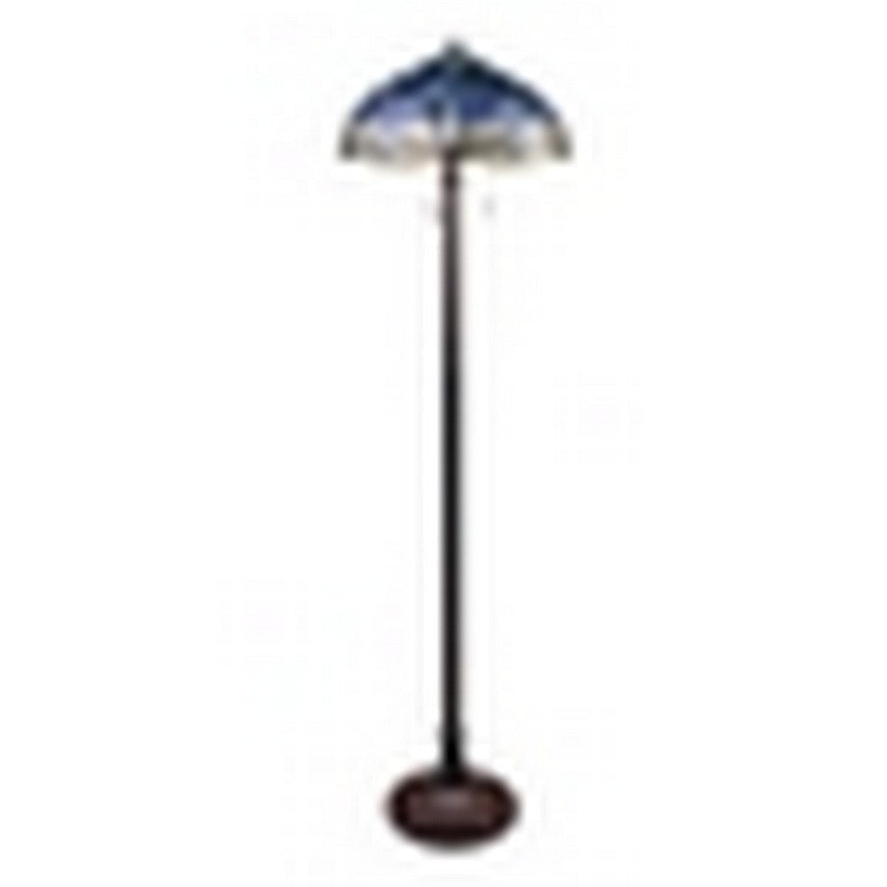 CHLOE Lighting SUNNIVA Dragonfly-Style Dark Bronze 3 Light Floor Lamp 18’’ Wide CHL-CH3T524BD18-FL3