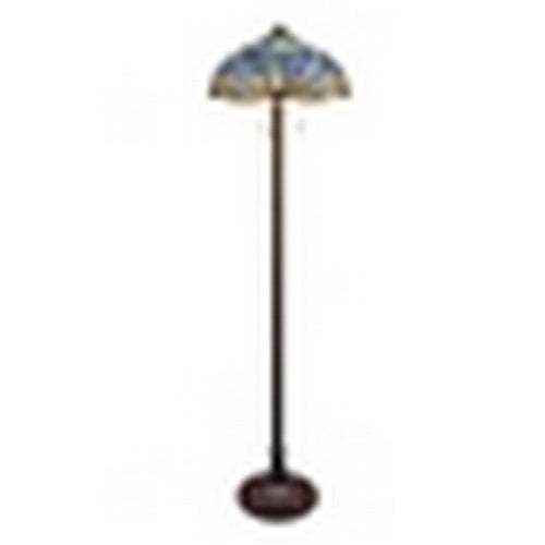 CHLOE Lighting SUNNIVA Dragonfly-Style Dark Bronze 3 Light Floor Lamp 18" Wide