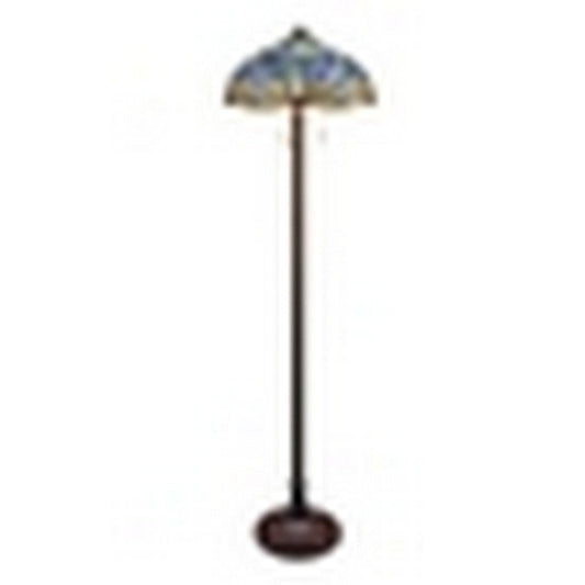 CHLOE Lighting SUNNIVA Dragonfly-Style Dark Bronze 3 Light Floor Lamp 18" Wide