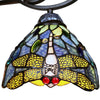 CHLOE Lighting SUNNIVA Dragonfly Tiffany-Style 3 Light Chandelier 25’’ Wide CHL-CH3T524BD25-DD3