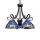 CHLOE Lighting SUNNIVA Dragonfly Tiffany-Style Dark Bronze 5 Light Chandelier 25’’ Wide CHL-CH3T524BD25-DD5