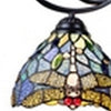 CHLOE Lighting SUNNIVA Dragonfly Tiffany-Style Dark Bronze 5 Light Chandelier 25’’ Wide CHL-CH3T524BD25-DD5