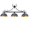 CHLOE Lighting SUNNIVA Dragonfly Tiffany-Style 3 Light Island Pendant 25" Wide