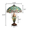 CH3T524GD16-DT3 Dark Bronze Double Lit Table Lamp