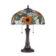 Lighting SARAI Floral 2 Light Dark Bronze Table Lamp 16’’ Wide CHL-CH3T617OF16-TL2