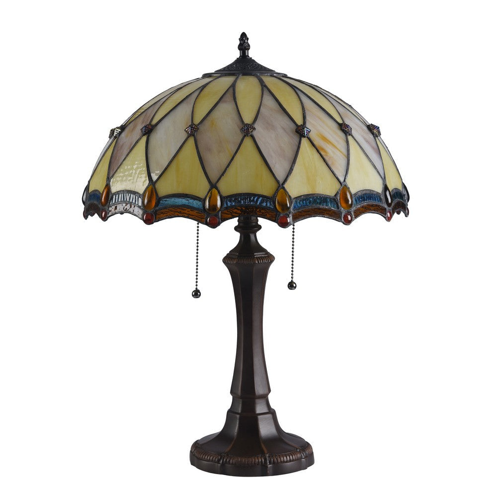 Lighting JOSEPHINE Tiffany-style 2 Light Victorian Table Lamp 16’’ Shade CHL-CH3T768AV16-TL2