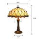 Lighting JOSEPHINE Tiffany-style 2 Light Victorian Table Lamp 16’’ Shade CHL-CH3T768AV16-TL2
