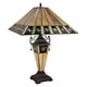 CH3T993MA16-DT3 Blackish Bronze Double Lit Table Lamp