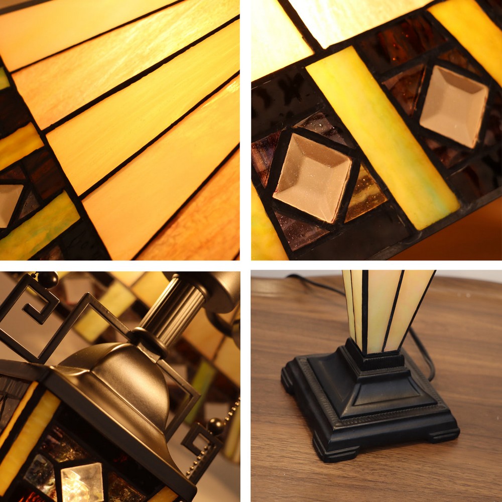 CH3T993MA16-DT3 Blackish Bronze Double Lit Table Lamp