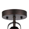 9 Inches Industrial Style Round Metal Shade Ceiling Fixture Bronze CHL-CH54050RB09-SF1