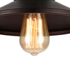 9 Inches Industrial Style Round Metal Shade Ceiling Fixture Bronze CHL-CH54050RB09-SF1