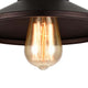 9 Inches Industrial Style Round Metal Shade Ceiling Fixture Bronze CHL-CH54050RB09-SF1