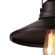 9 Inches Industrial Style Round Metal Shade Ceiling Fixture Bronze CHL-CH54050RB09-SF1