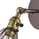 60 Watt Bulb Open Design Metal Frame Wall Sconce Bronze CHL-CH57042RB04-WS1