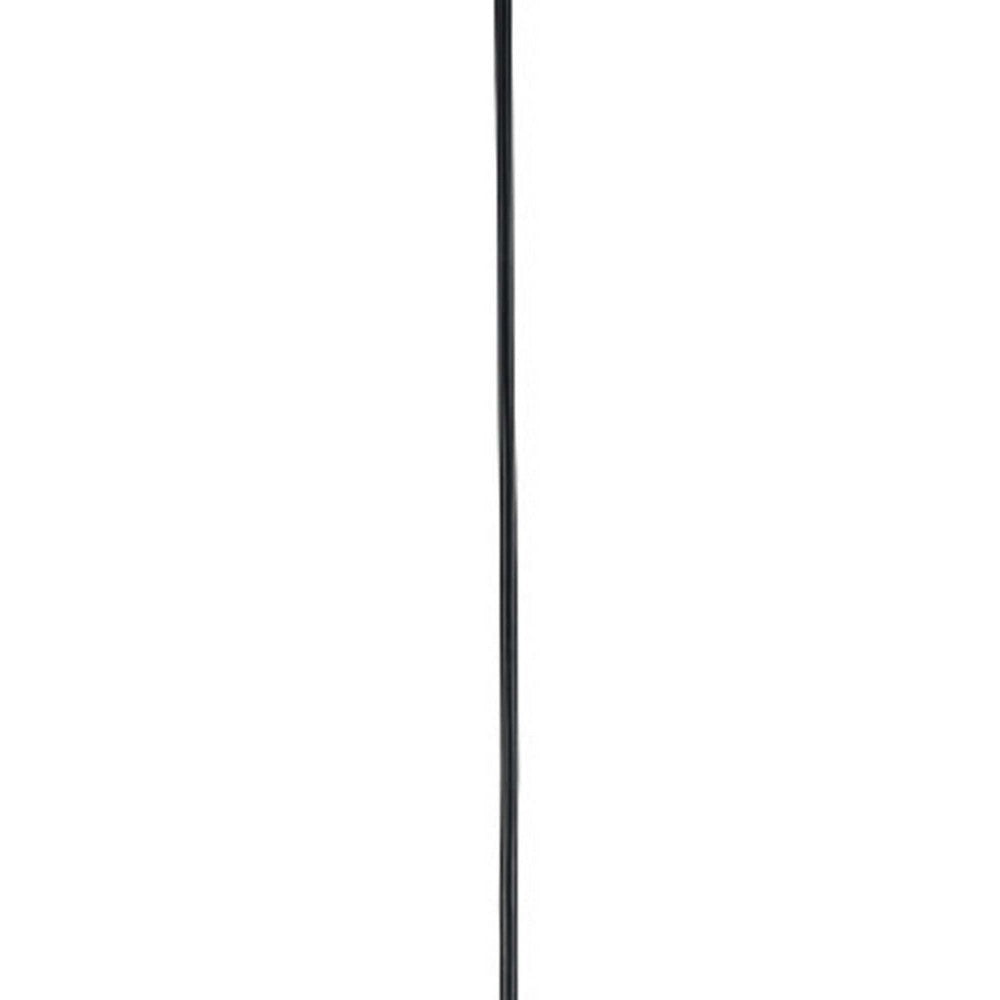 60 Watt Pendant Light with Metal Body and Glass Shade Bronze and Clear CHL-CH58040RB08-DP1