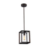 IRONCLAD Industrial-style 1 Light Rubbed Bronze Ceiling Mini Pendant 7" Shade