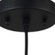 Industrial Style Metal Body Ceiling Pendant with One Light Black CHL-CH58070BK07-DP1
