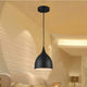 Industrial Style Metal Body Ceiling Pendant with One Light, Black