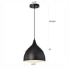 Chloe Lighting Walter Industrial 1 Light Textured Black Mini Pendant Ceiling Fixture 10’’ Wide CHL-CH58070BK10-DP1