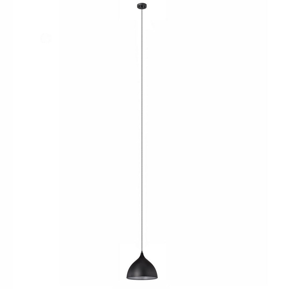 Chloe Lighting Walter Industrial 1 Light Textured Black Mini Pendant Ceiling Fixture 14’’ Wide CHL-CH58070BK14-DP1