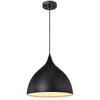 Chloe Lighting Walter Industrial 1 Light Textured Black Mini Pendant Ceiling Fixture 14" Wide
