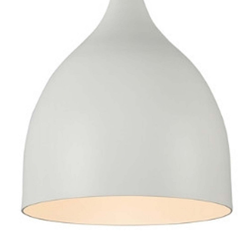 WALTER Industrial Matt White 1 Light Ceiling Pendant 7’’ Wide CHL-CH58070WH07-DP1