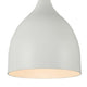 WALTER Industrial Matt White 1 Light Ceiling Pendant 7’’ Wide CHL-CH58070WH07-DP1