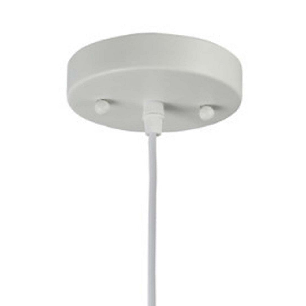 WALTER Industrial Matt White 1 Light Ceiling Pendant 7’’ Wide CHL-CH58070WH07-DP1